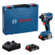 Акумуляторний ударний гайковерт Bosch GDR 18V-215 Professional, 2 акб GBA 18V 2.0Ah та з/п GAL 18V-20  у кейсі