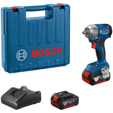 Акумуляторний ударний гайковерт Bosch GDS 18V-350 Professional 2 акб GBA 18V 4.0Ah та з/п GAL 18V-20 у L-Case