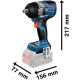 Акумуляторний ударний гайковерт Bosch GDS 18V-750 C Professional, 2 акб ProCore 18V 8.0Аh та з/п GAL1880 CV у L-BOXX