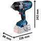 Акумуляторний ударний гайковерт Bosch GDS 18V-1600 HC Professional, без акб та з/п, у L-BOXX 136