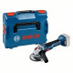 Акумуляторна кутова шліфувальна машина Bosch GWS 18V-11 S Professional, без акб та з/п, у кейсі L-BOXX 136