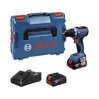Акумуляторний дриль-шуруповерт Bosch GSR 18V-65 Professional, 2 акб GBA 18V 5.0 Ah та з/п GAL 18V-40, у кейсі L-BOXX 136