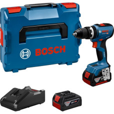 Акумуляторний ударний дриль-шуруповерт Bosch GSB 18V-65 Professional, 2 акб GBA 18V 5.0 Ah і з/п GAL 18V-40, у кейсі L-BOXX 136 N