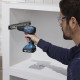 Акумуляторний дриль-шуруповерт Bosch GSR 185-LI Professional, без акб та з/п, у кейсі