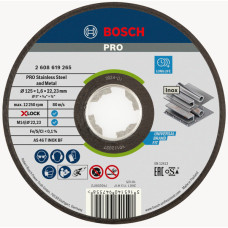 Круг відрізний Bosch X-Lock PRO Stainless Steel and Metal 125×1.6×22.23 мм