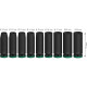 Набір ударних торцевих головок Bosch Pro Impact Socket Deep Set 1/2" 10-19 мм, 77 мм, 9 шт
