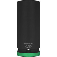 Ударна торцева головка Bosch Pro Impact Socket Deep 1/2", 24х77 мм