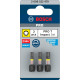 Набір біт Bosch Pro Torx Impact Set T25, 30, 40, 25 мм, 3 шт