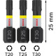 Набір біт Bosch Pro Torx Impact Set T25, 30, 40, 25 мм, 3 шт