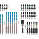 Набір біт, головок і свердел Bosch PRO Impact Mixed Set, 35 шт