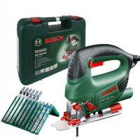 Лобзик Bosch PST 800 PEL, у кейсі, з набором 10 пилок