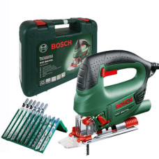 Лобзик Bosch PST 800 PEL, у кейсі, з набором 10 пилок