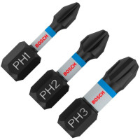 Набір біт Bosch Pro Phillips Impact Set PH1/2/3, 25 мм, 3 шт