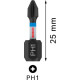 Біти Bosch Pro Phillips Impact PH1, 25 мм, 2 шт