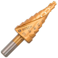 Ступінчасте свердло Bosch HSS-TiN 9 ступенів 4-20х70.5 мм, хвостовик 8 мм