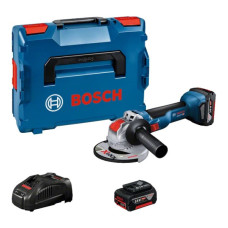 Акумуляторна кутова шліфмашина Bosch GWX 18V-10 Professional, 2 акб 18 V 5 Ah, з/п GAL 1880 CV в кейсі
