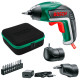 Акумуляторна викрутка Bosch IXO V full, з/п, у футлярі, кутова насадка, ексцентрикова насадка, набір біт 10 шт