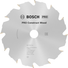 Пиляльний диск Bosch PRO Construct Wood 160x2.6/1.6x20/16 мм T12