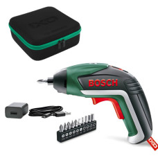 Акумуляторна викрутка Bosch IXO V basic, з/п, у футлярі, набір біт 10 шт