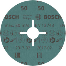Шліфувальний круг фібровий Bosch PRO R780 Best for Metal + Inox 125 мм G50