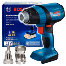 Акумуляторний технічний фен Bosch GHG 18B-50 Professional, без акб, з 2 насадками в картоні