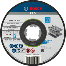 Круг відрізний Bosch X-Lock PRO Stainless Steel and Metal 125×1.6×22.23 мм