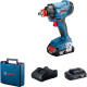 Акумуляторний ударний гайковерт Bosch GDX 180-LI Professional, 2 акб 2 Ah, з/п GAL 18V-40, у кейсі