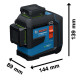 Лазерний нівелір Bosch GLL 80-33 G Professional, в кейсі