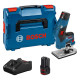 Акумуляторний фрезер Bosch GKF 12V-8 Professional, 2 акб 12V 3.0 Ah, з/п GAL 12V-40, у кейсі