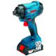 Акумуляторний ударний гайковерт Bosch GDR 180-LI Professional, 2 акб 2 Ah, з/п GAL 18V-40, у кейсі