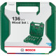 Набір приладдя Bosch Mixed Set L в кейсі, 136 шт