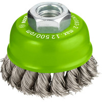 Щітка чашкова зачисна Bosch PRO Stainless Steel heavy 65x0.35 мм, М14