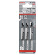 Пиляльне полотно для лобзика Bosch T 101 B Clean for Wood 100 мм, 3 шт