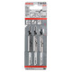 Пиляльне полотно для лобзика Bosch T 101 BR Clean for Wood 100 мм, 3 шт