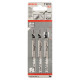 Пиляльне полотно для лобзика Bosch T 101 D Clean for Wood 100 мм, 3 шт