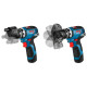 Акумуляторний дриль-шуруповерт Bosch GSR 12V-35 FC Professional, без акб та з/п, в кейсі, 4 адаптери