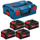 Набір 4 акумулятори Bosch Expert EXBA 18V-55, 5.5 Ah у L-Boxx