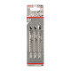 Пиляльне полотно для лобзика Bosch Progressor for Wood T 234 X 117 мм, 3 шт