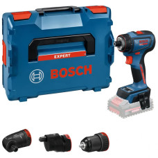 Акумуляторний дриль-шуруповерт Bosch Expert EXSR 18V-90 FC, 3 адаптери, без акб та з/п, у кейсі L-Boxx 136