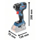 Акумуляторний ударний гайковерт Bosch GDR 18V-200 C Professional, без акб і з/п, у картоні