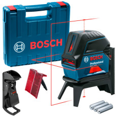 Лазерний нівелір Bosch GCL 2-15 Professional, з тримачем RM 1, поворотним кріпленням BM3 clip, в кейсі