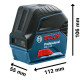 Комбінований нівелір Bosch GCL 2-50 Professional, з тримачем RM 1, приймачем, в кейсі