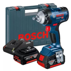 Акумуляторний ударний гайковерт Bosch GDS 18V-400 Professional, 2 акб 5 Ah, з/п GAL 18V-40, у кейсі