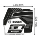 Лазерний нівелір Bosch GCL 2-50 CG Professional, акб GBA 12 V 2 Ah і з/п, з тримачем RM2
