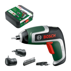 Акумуляторна електровикрутка Bosch IXO 7, 10 біт, кутовий та ексцентриковий адаптер, в кейсі