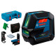Лазерний нівелір Bosch GCL 2-50 G Professional, з тримачем RM 10, затискачем DK 10, чохлом, мішенню, в кейсі
