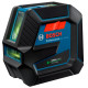 Лазерний нівелір Bosch GCL 2-50 G Professional, з тримачем RM 10, затискачем DK 10, чохлом, мішенню, в кейсі