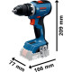 Акумуляторний дриль-шуруповерт Bosch GSR 18V-65 Professional з 3 акб ProCORE18V 4.0 Ah і з/п GAL 18V-40, у кейсі L-BOXX