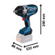 Акумуляторний ударний гайковерт Bosch GDS 18V-1000 Professional, 2 акб GBA 18V 5.0 Ah, з/п GAL 18V-40 в L-Boxx 136