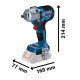 Акумуляторний ударний гайковерт Bosch GDS 18V-450 PC Professional з модулем Bluetooth, 2 акб ProCORE18V 4.0 Ah і з/п GAL 18V-40, в L-BOXX 136